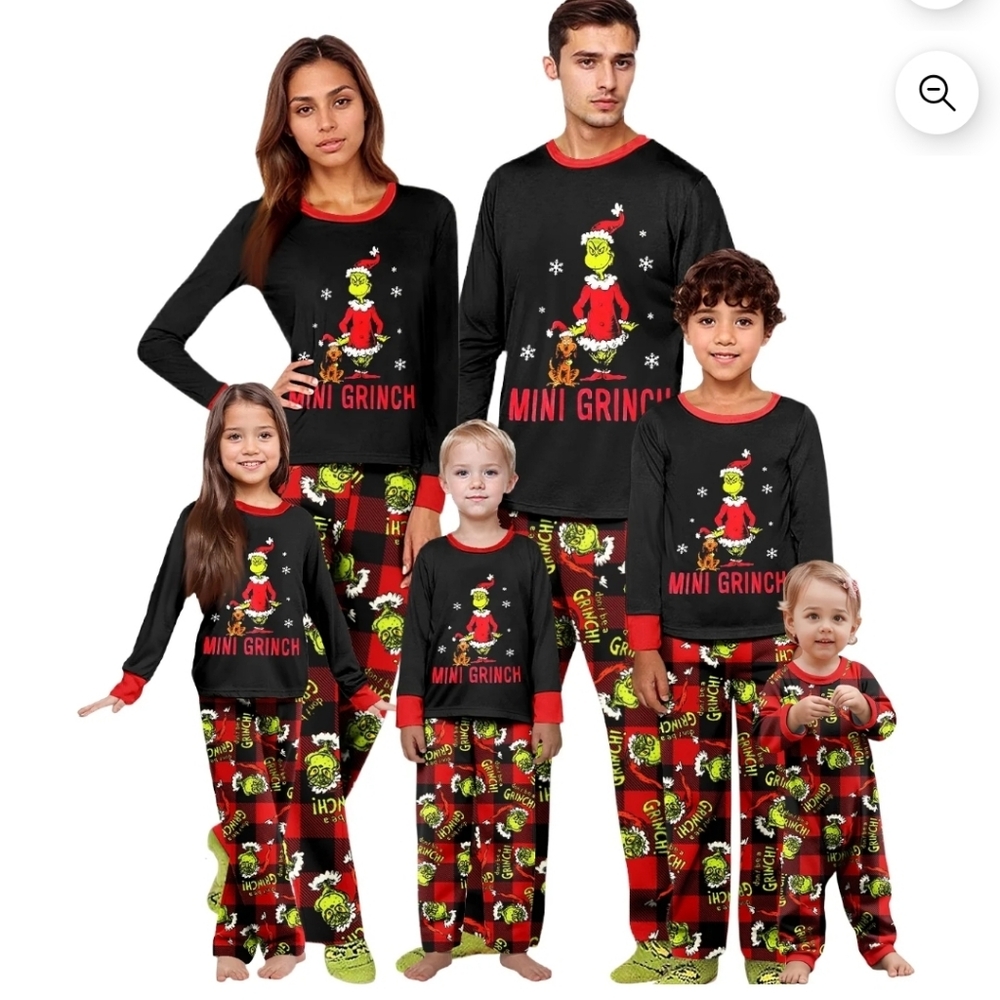 NIB Family Mini Grinch Pajamas  Kids, Mens,‎ Womens Matching Sets
